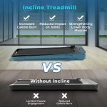 Goplus 2 in 1 Folding Treadmill, 300 LBS Capacity Walking Pad with Handle Bar, Under Desk Treadmill with Remote & APP Control - Image 3
