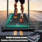 Goplus 2 in 1 Folding Treadmill, 4.75HP Superfit Under Desk Electric Treadmill with APP Control - Image 7