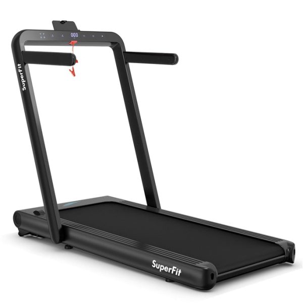 Goplus 2 in 1 Folding Treadmill, 4.75HP Superfit Under Desk Electric Treadmill with APP Control - Prioka