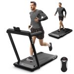 Goplus 2 in 1 Under Desk Treadmill, 2.25HP Superfit Folding Treadmills for Home Office w/Smart APP - Prioka
