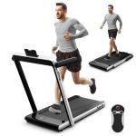 Goplus 2 in 1 Under Desk Treadmill, 2.25HP Superfit Folding Treadmills for Home Office w/Smart APP - Prioka