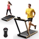 Goplus 2 in 1 Under Desk Treadmill, 2.5HP Superfit Folding Treadmill with Touch Panel Control, Treadmills for Home Office - Prioka