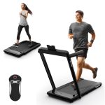 Goplus 2 in 1 Under Desk Treadmill, 2.5HP Superfit Folding Treadmill with Touch Panel Control, Treadmills for Home Office - Prioka