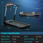 Goplus 2.25HP Folding Treadmill, Compact Superfit Treadmill with LED Display and APP Control - Image 6