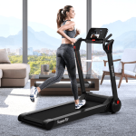 Goplus 2.25HP Folding Treadmill, Electric Superfit Treadmill W/LED Display - Image 2