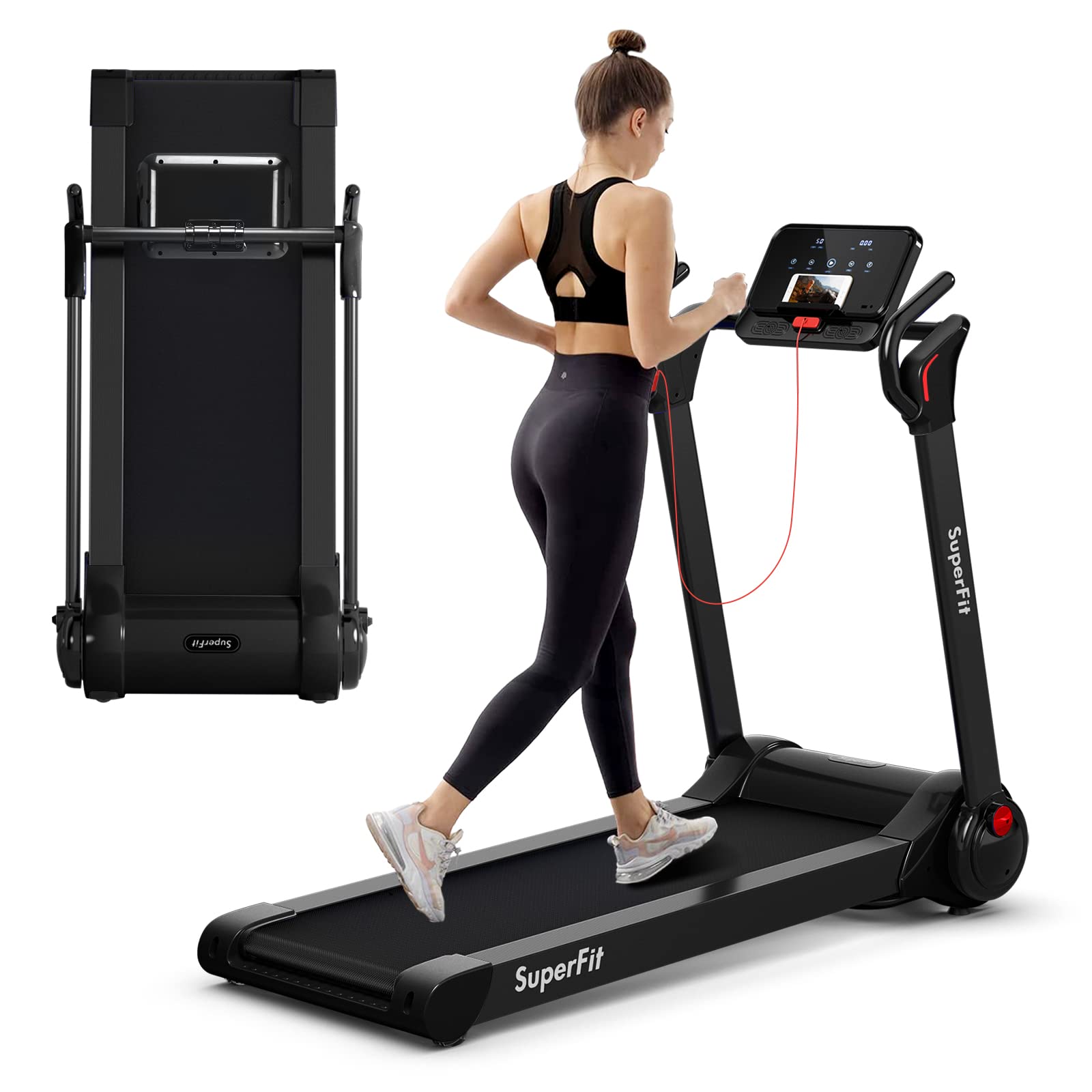 goplus-225hp-folding-treadmill-electric-superfit-treadmill-wled-display-3840032 Goplus 2.25HP Folding Treadmill, Electric Superfit Treadmill W/LED Display - Prioka