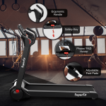 Goplus 2.25HP Folding Treadmill, Electric Superfit Treadmill W/LED Display - Image 5