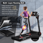 Goplus 2.25HP Folding Treadmill, Electric Superfit Treadmill W/LED Display - Image 10