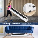 Goplus 3 in 1 Under Desk Treadmill Walking Pad with Removable Desktop - Image 6