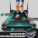 Goplus 3HP Electric Folding Treadmill, with APP Control, Bluetooth Speaker and HD Touch Screen - Image 8