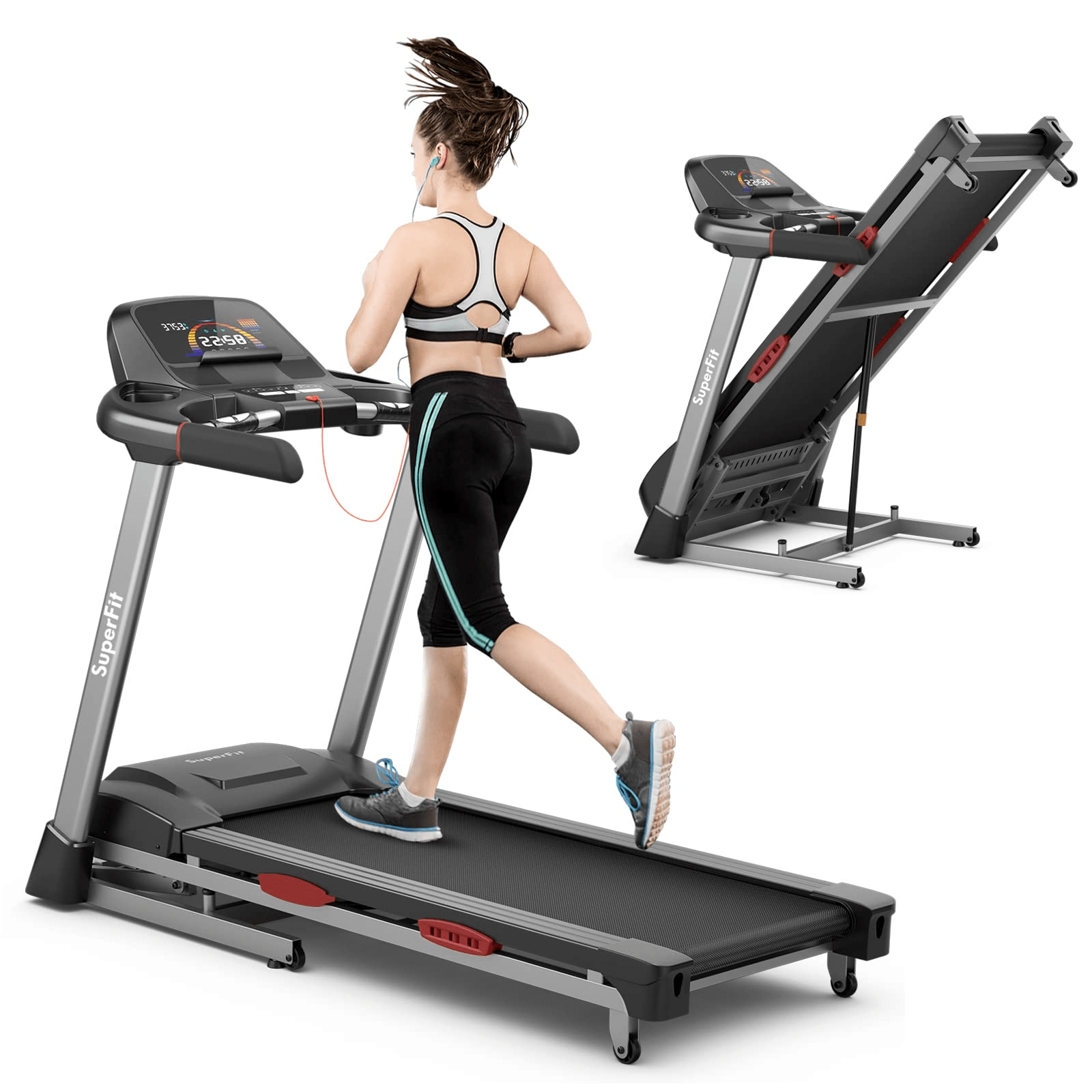 goplus-475hp-folding-treadmill-for-home-gym-commercial-heavy-duty-superfit-treadmill-with-15-auto-incline-4369114 Goplus 4.75HP Folding Treadmill for Home Gym, Commercial Heavy Duty Superfit Treadmill with 15% Auto Incline - Image 1