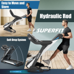 Goplus 4.75HP Folding Treadmill with 15% Auto Incline and APP, Commercial Heavy Duty Superfit Treadmill with 20 Preset Programs - Image 5