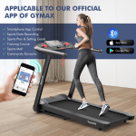 Goplus 4.75HP Folding Treadmill with 15% Auto Incline, Electric Superfit Treadmill w/Voice and APP Control - Image 6