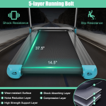 Goplus Folding Treadmill, Compact Superfit Treadmill with APP Control, Blue Tooth Speaker - Image 4