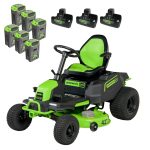 Greenworks 60V 42″ Cordless Battery CrossoverT Riding Lawn Mowers. - Prioka