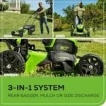 Greenworks 80V 21″ Cordless Self-Propelled Lawn Mowers. - Image 3