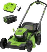 Greenworks 80V 21-Inch Self-Propelled Lawn Mowers. - Image 2