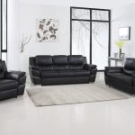 Hamilton Leather Seating Set – Black