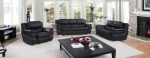 Hamilton Leather Seating Set – Black - Image 4