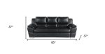 Hamilton Leather Sofa – Black - Image 5