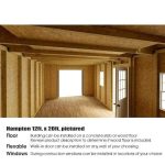 Hampton 12 ft. W x 16 ft. D Wood Storage Shed Kit with Floor (192 Sq. ft.) Installtion Included - Image 6