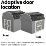 Handy Home Products Hudson 12 ft. x 16 ft. Wood Storage Shed Kit with Floor - Image 3