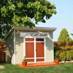 Handy Home Products Olympia 10 ft. W x 7.5 ft. D Manufactured Wood Storage Shed - Image 4