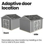 Handy Home Products Rookwood 10 ft. x 10 ft. Wood Storage Shed with Floor – Durable DIY Kit - Image 6