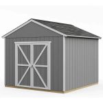 Handy Home Products Rookwood 10 ft. x 10 ft. Wood Storage Shed with Floor – Durable DIY Kit - Prioka