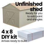 Handy Home Products Rookwood 10 ft. x 10 ft. Wood Storage Shed with Floor – Durable DIY Kit - Image 7