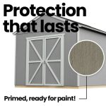 Handy Home Products Rookwood 10 ft. x 12 ft. Wood Storage Shed Kit with Floor – Durable Outdoor Storage - Image 3