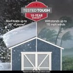Handy Home Products Rookwood 10×12 Do-It-Yourself Wooden Storages Sheds- Does not Include Floor kit, Paint, or Roofing Shingles - Image 2