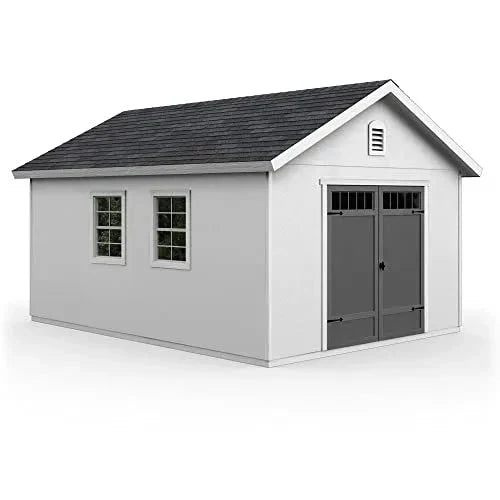 Handy Home Products Scarsdale 12×16 DIY Wooden Storage Shed with Floor Kit - Prioka