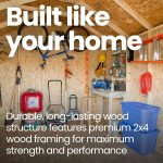 Handy Home Products Scarsdale 12×16 DIY Wooden Storage Shed with Floor Kit - Image 4