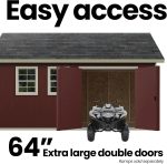 Handy Home Products Scarsdale 12×16 DIY Wooden Storage Shed with Floor Kit - Image 8