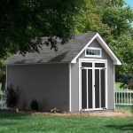 Handy Home Products Tribeca 10 ft. W x 12 ft. D Wood Storage Shed with Floor - Image 8