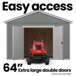 Handy Home Rookwood 10 x 14 ft. Wood Storage Shed Kit - Image 7