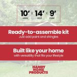 Handy Home Rookwood 10 x 14 ft. Wood Storage Shed Kit - Image 3