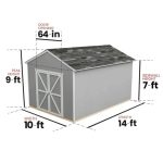 Handy Home Rookwood 10 x 14 ft. Wood Storage Shed Kit - Image 8