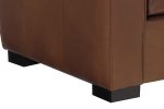 Hayden 81 Inch Contemporary Leather Sofa - Image 5