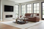 Hayden 81 Inch Contemporary Leather Sofa - Image 2