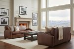 Hayden 81 Inch Contemporary Leather Sofa - Image 7