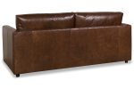 Haywood 84 Inch Modern Small Leather Sofa - Image 6