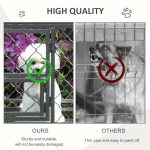 Heavy Duty Dog Cage Metal Kennel and Crate Dog Playpen with Lockable Wheels, Slide-out Tray, Food Bowl and Double Doors - Image 4