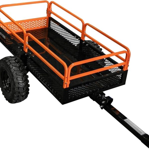 Impact Implements 1500 lb Utility Cargo Trailer with Pivot Dump for ATV, UTV, and Lawn Tractor - Prioka
