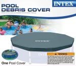 Intex 12-Foot Round Metal Frame Above Ground Swimming Pool Debris Cover