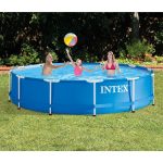 Intex 12 Foot x 30 In. Above Ground Pool & Intex 12 Foot Round Pool Cover - Image 2