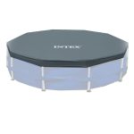 Intex 12 x 2.5 Foot Metal Frame Above Ground Pool with Filter and Accessories - Image 7