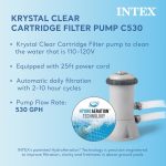 INTEX 12' x 30" Metal Frame Above Ground Pool, Filter, Cover, & Maintenance Kit - Image 5