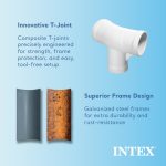 INTEX 12' x 30" Metal Frame Above Ground Pool, Filter, Cover, & Maintenance Kit - Image 4